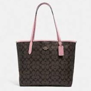 Coach City Tote Signature True Pink